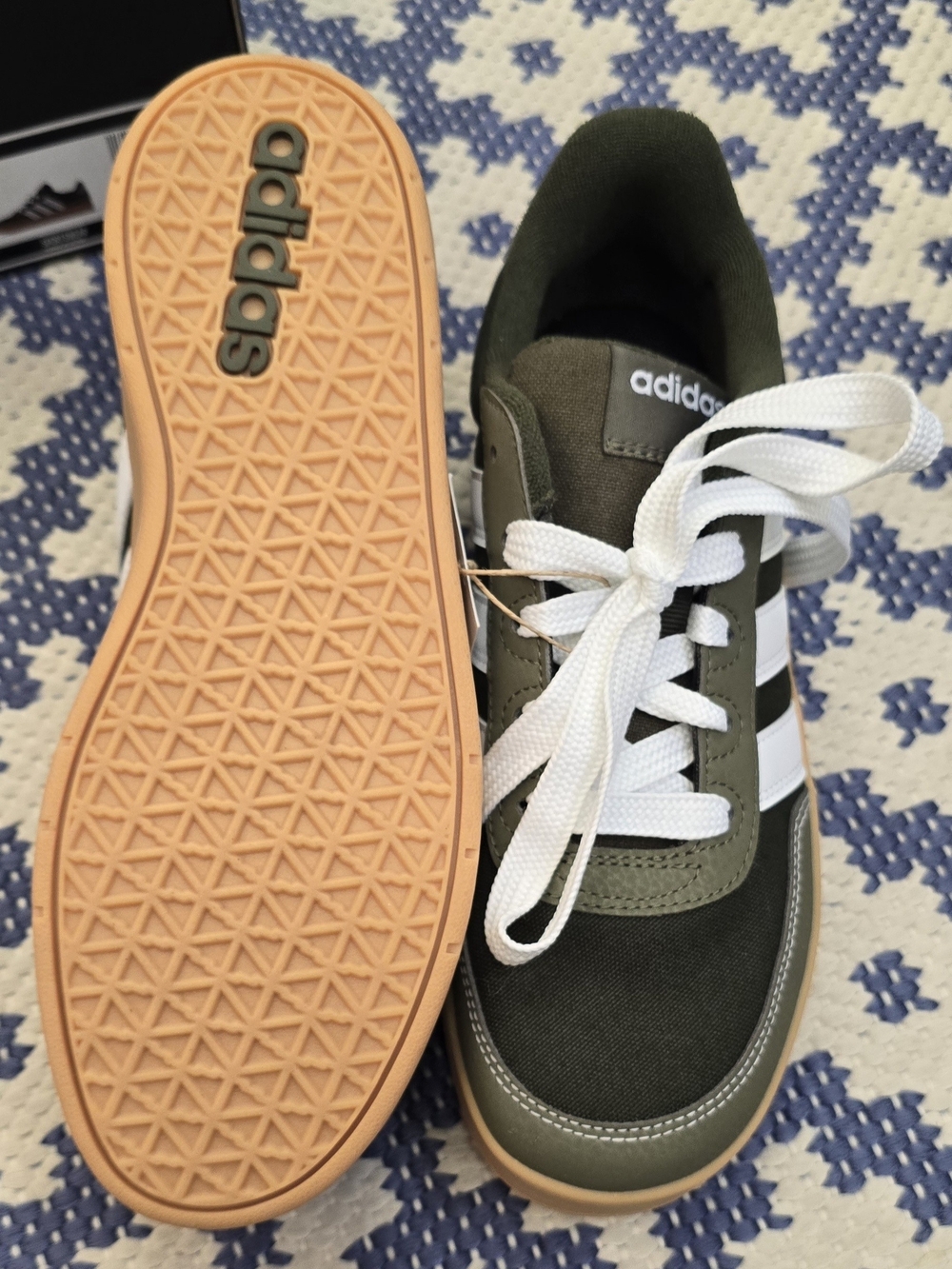 adidas Olive Green Breakbase J Sneakers NWT